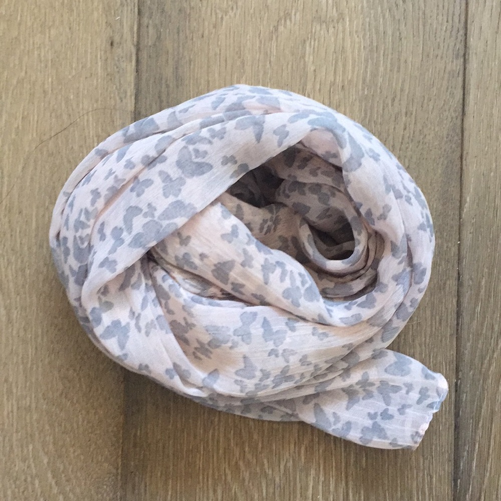 Pink Butterfly Scarf